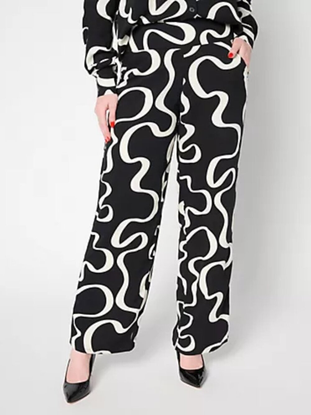 Brandis Dress Out Loud Petite Print or Solid Relaxed Pants, Sz a704267